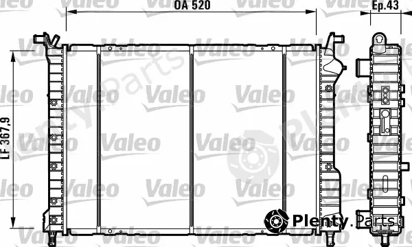 Valeo 732147 — Radiator, engine cooling