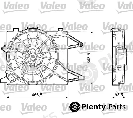 Valeo 698185 — Fan, engine cooling