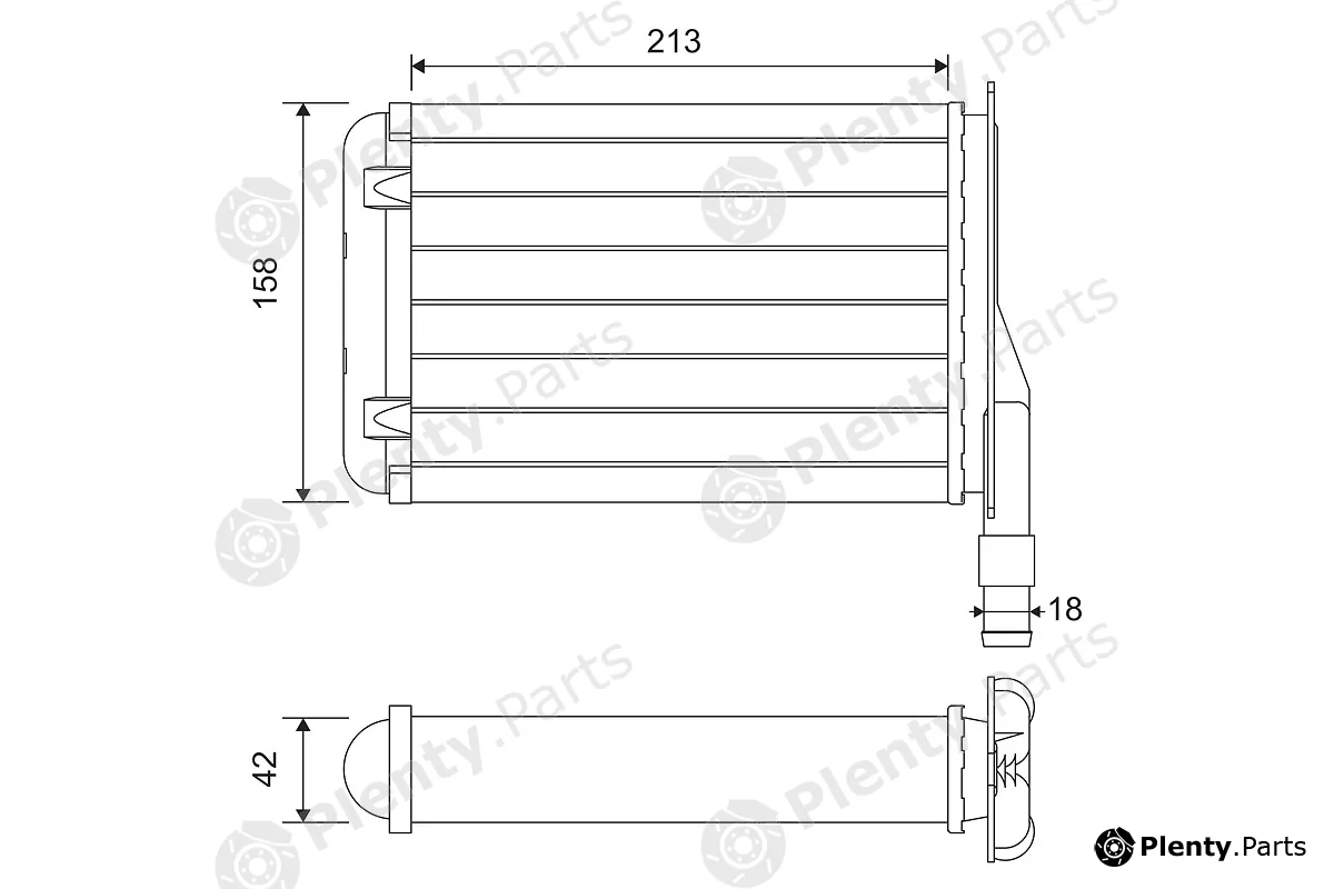 Valeo 883790 — Heat Exchanger, interior heating