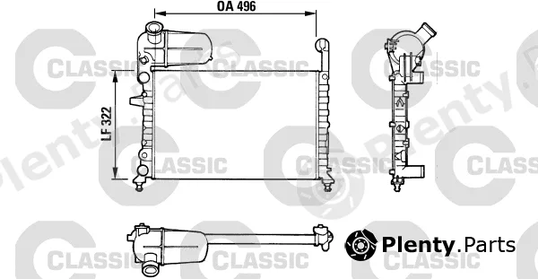 Valeo 311070 — Radiator, engine cooling VALEO CLASSIC