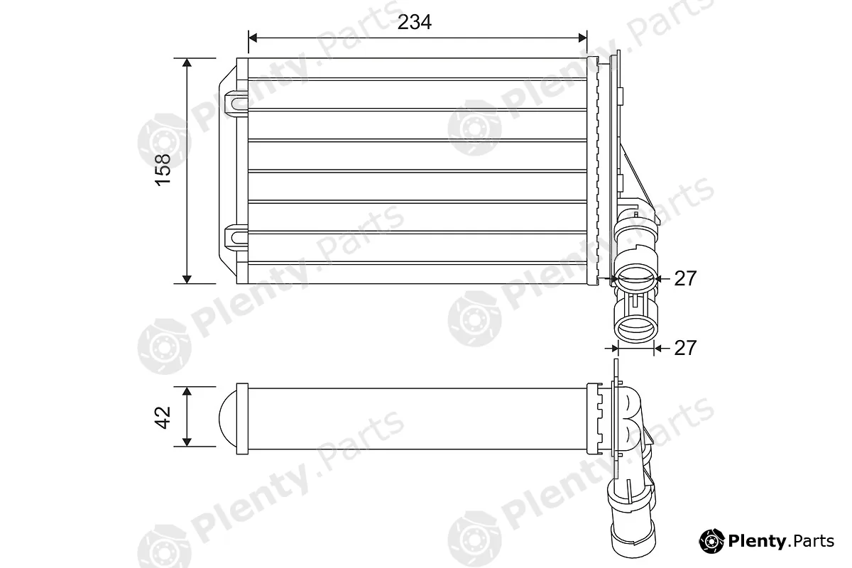 Valeo 812044 — Heat Exchanger, interior heating