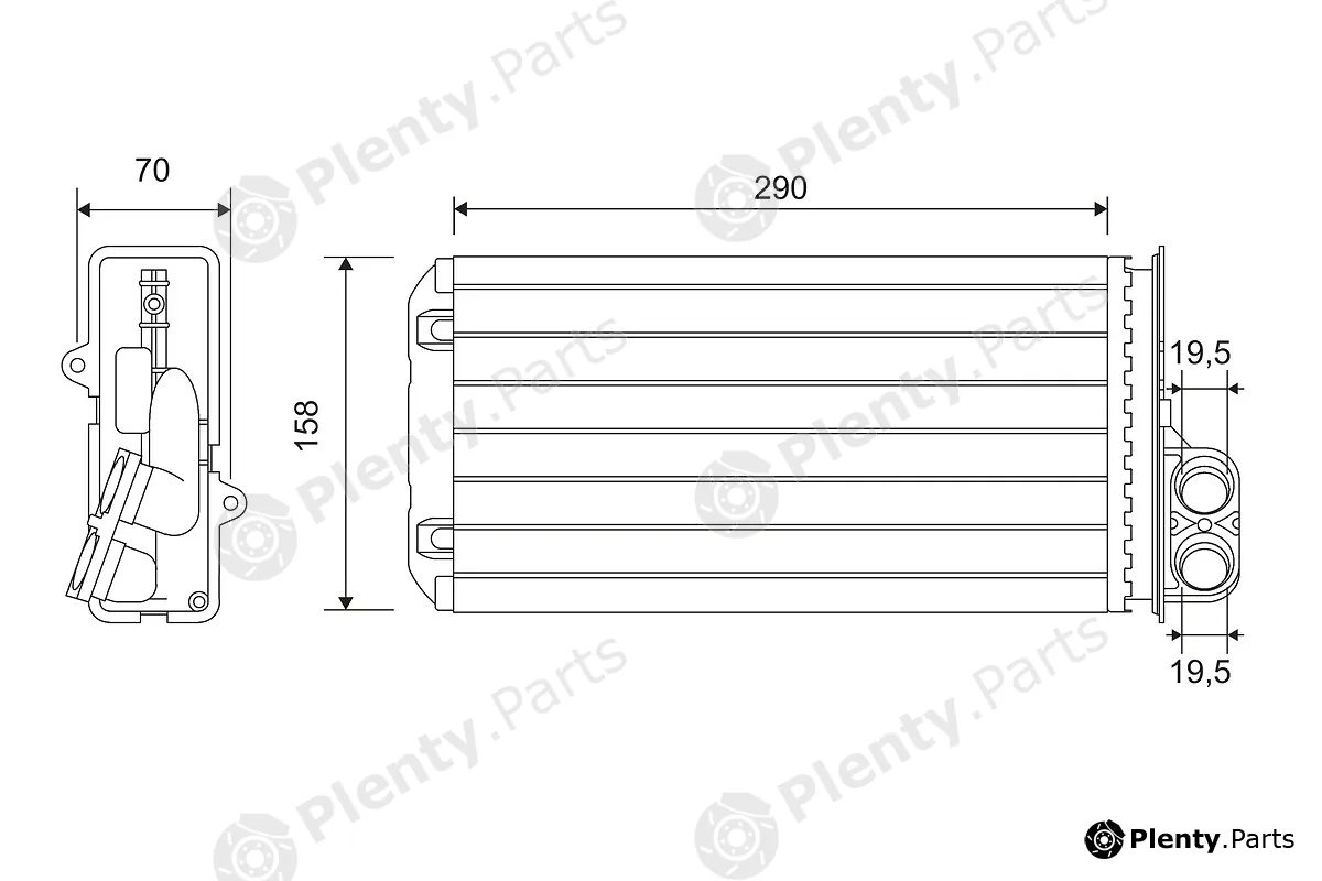 Valeo 812212 — Heat Exchanger, interior heating