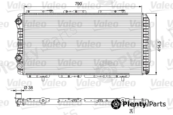 Valeo 230997 — Radiator, engine cooling VALEO CLASSIC