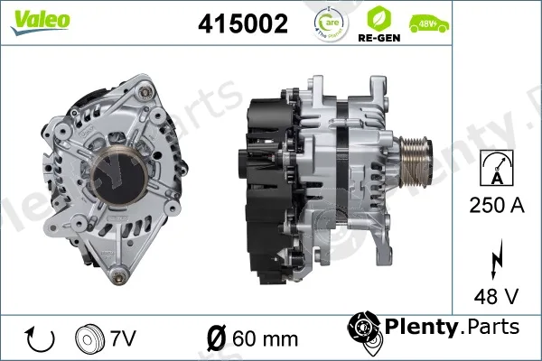 Valeo 415002 — Alternator, starter VALEO RE-GEN REMANUFACTURED
