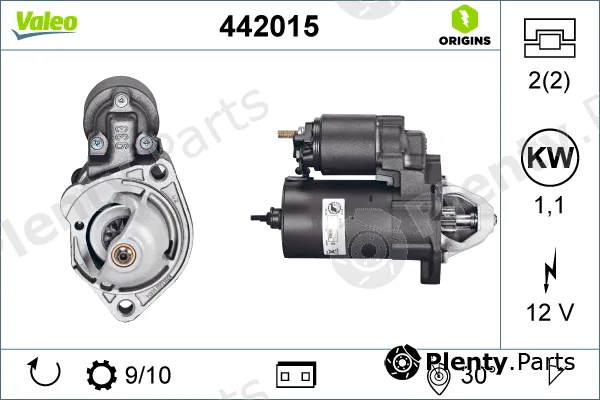 Valeo 442015 — Starter VALEO ORIGINS NEW OE TECHNOLOGY