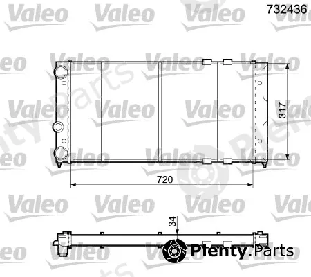 Valeo 732436 — Radiator, engine cooling