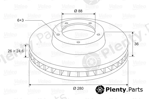 Valeo 197223 — Brake Disc