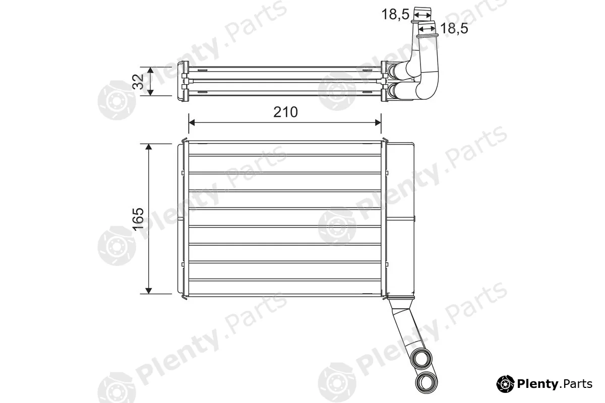 Valeo 811597 — Heat Exchanger, interior heating