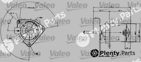 Valeo 698005 — Electric Motor, radiator fan