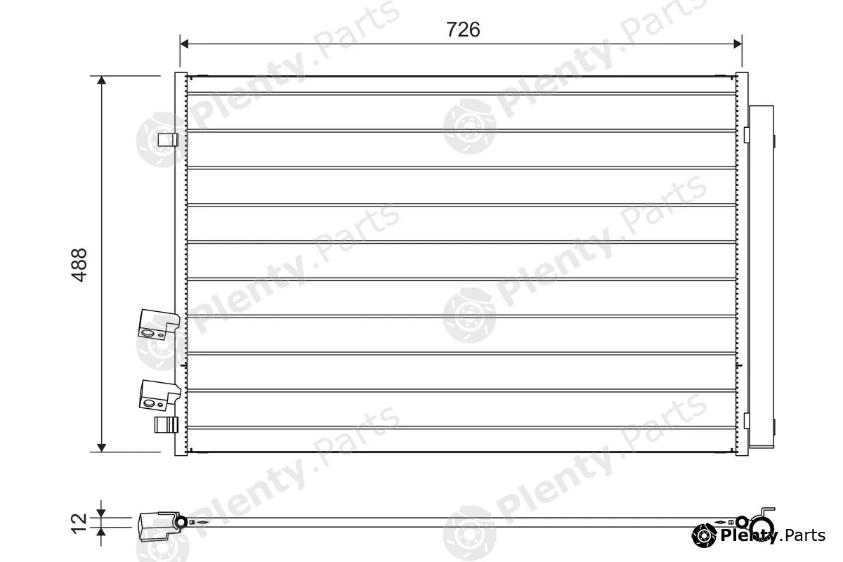 Valeo 822729 — Condenser, air conditioning