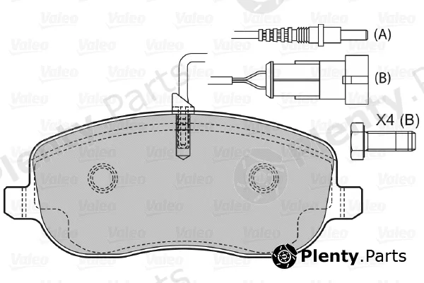 Valeo 598553 — Brake Pad Set, disc brake