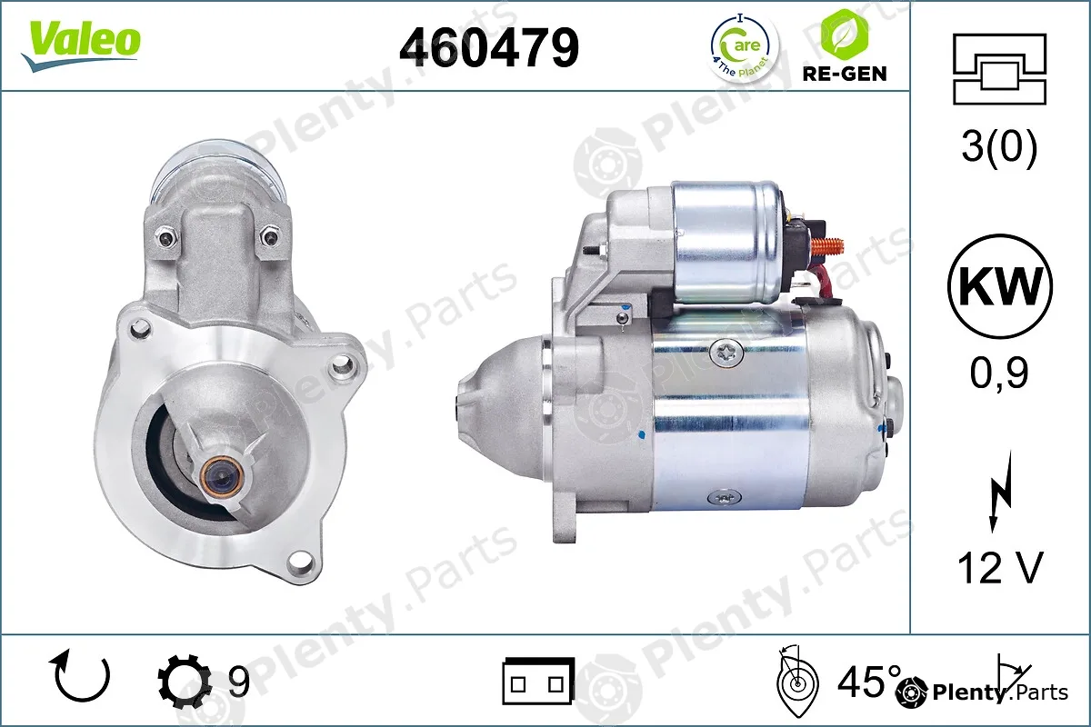 Valeo 460479 — Starter VALEO RE-GEN REMANUFACTURED
