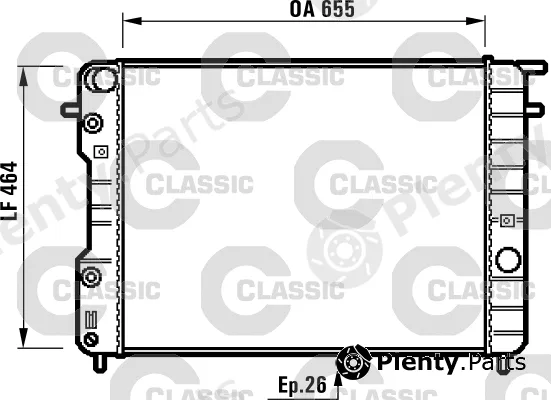Valeo 231840 — Radiator, engine cooling VALEO CLASSIC