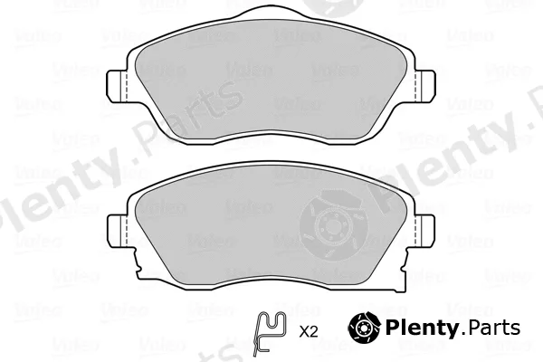 Valeo 601704 — Brake Pad Set, disc brake