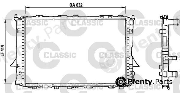 Valeo 230361 — Radiator, engine cooling VALEO CLASSIC