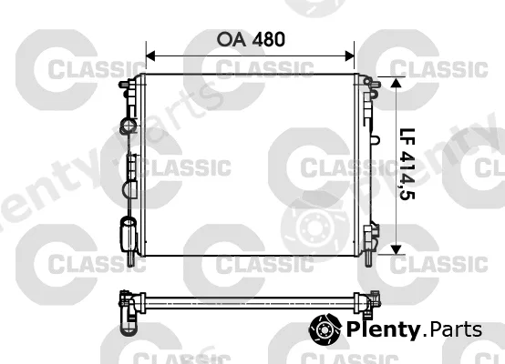 Valeo 232621 — Radiator, engine cooling VALEO CLASSIC