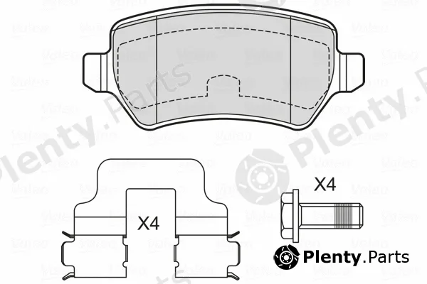Valeo 601701 — Brake Pad Set, disc brake