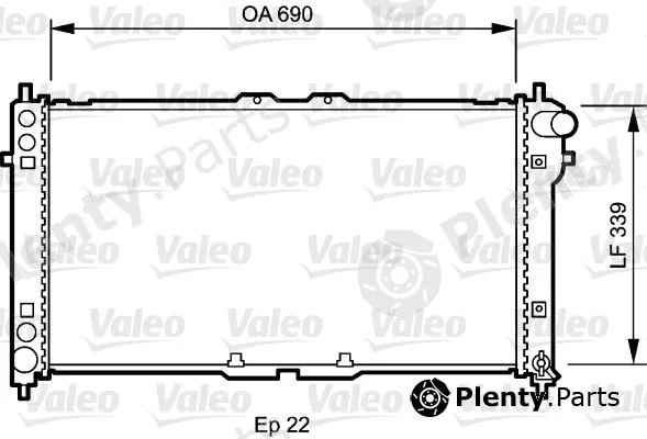 Valeo 731472 — Radiator, engine cooling