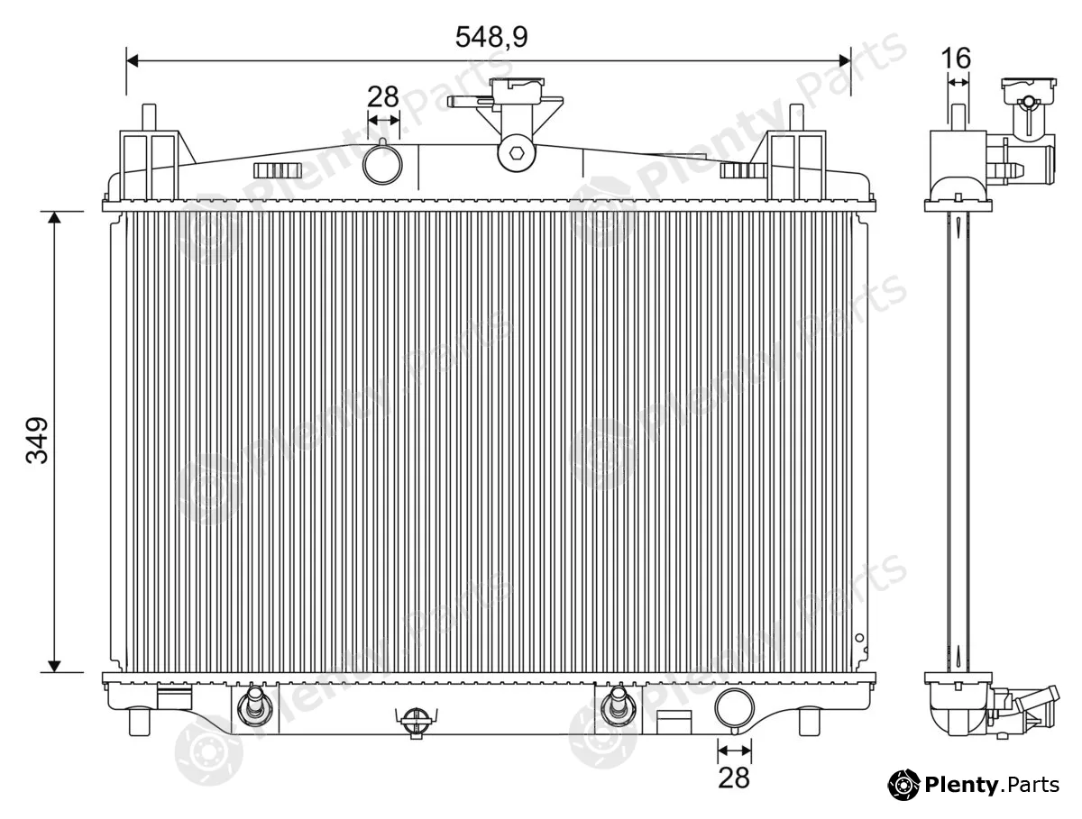 Valeo 701246 — Radiator, engine cooling
