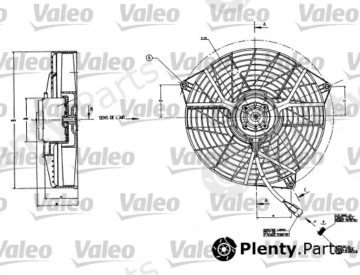 Valeo 883556 — Fan, engine cooling