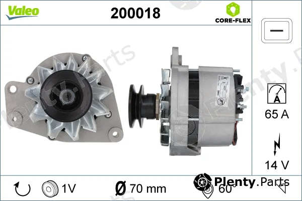 Valeo 200018 — Alternator VALEO CORE-FLEX