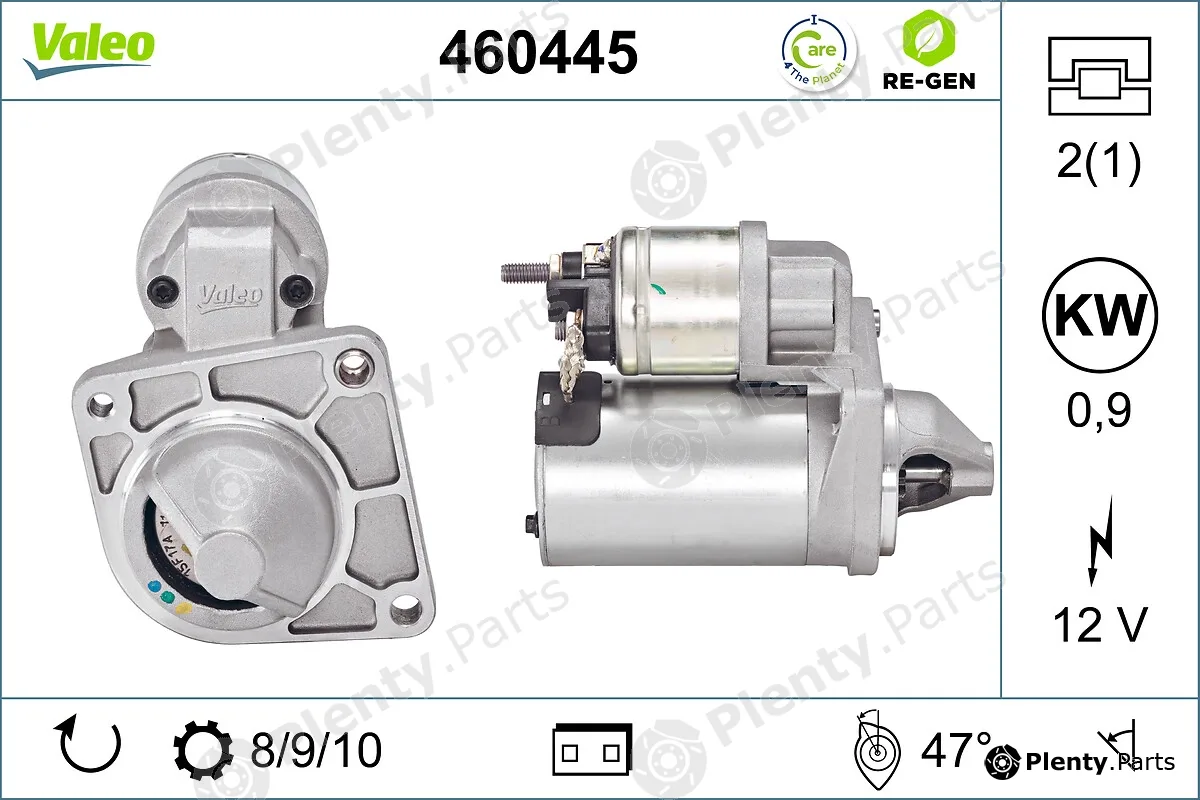 Valeo 460445 — Starter VALEO RE-GEN REMANUFACTURED