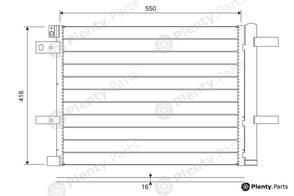 Valeo 822706 — Condenser, air conditioning