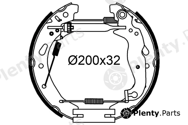 Valeo 554957 — Brake Shoe Set
