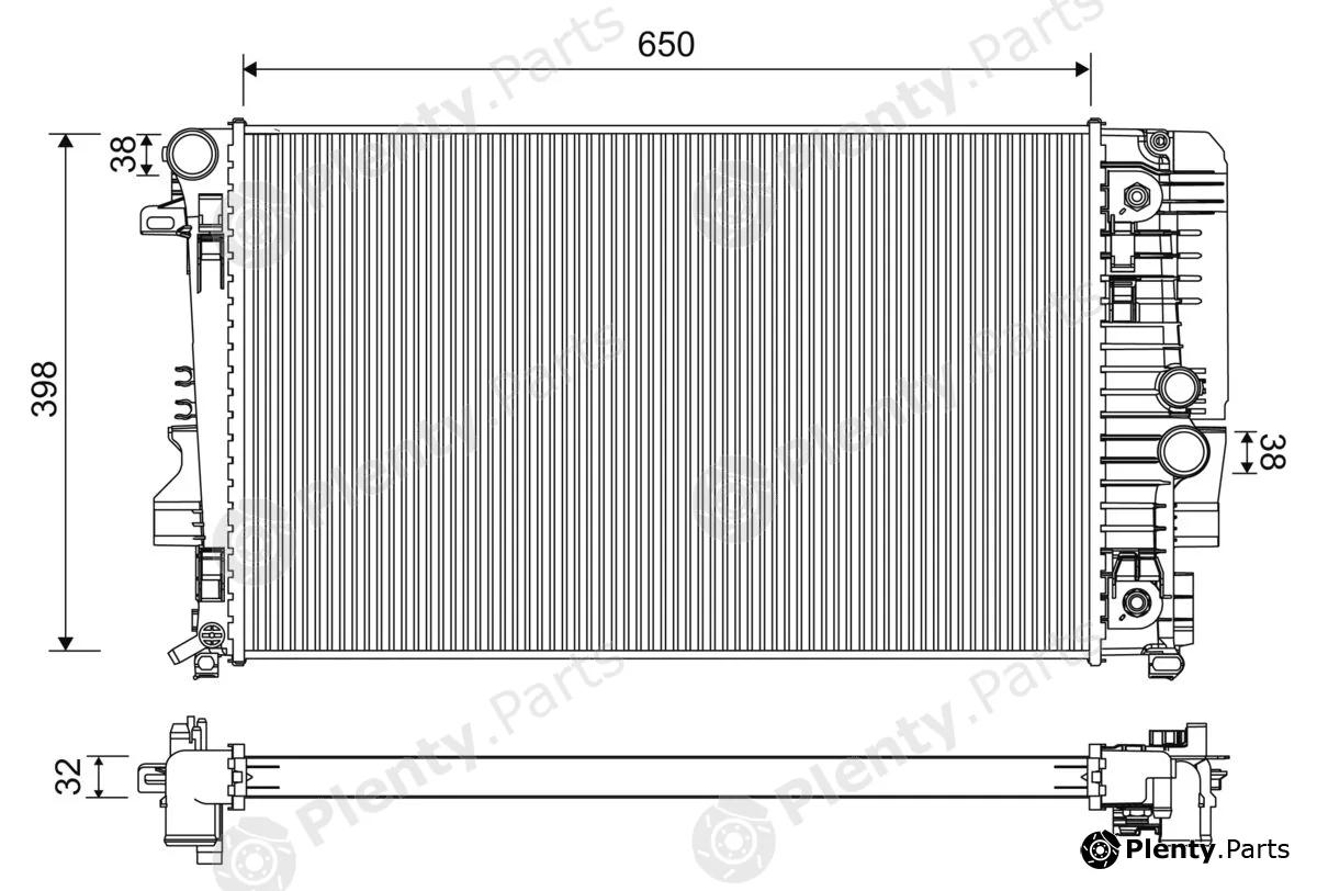 Valeo 701222 — Radiator, engine cooling
