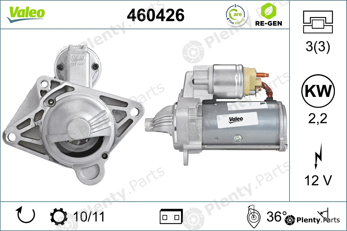 Valeo 460426 — Starter VALEO RE-GEN REMANUFACTURED