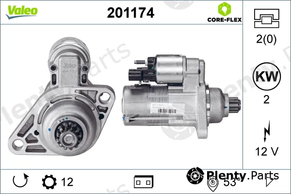 Valeo 201174 — Starter VALEO CORE-FLEX