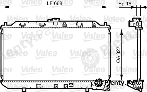 Valeo 731467 — Radiator, engine cooling