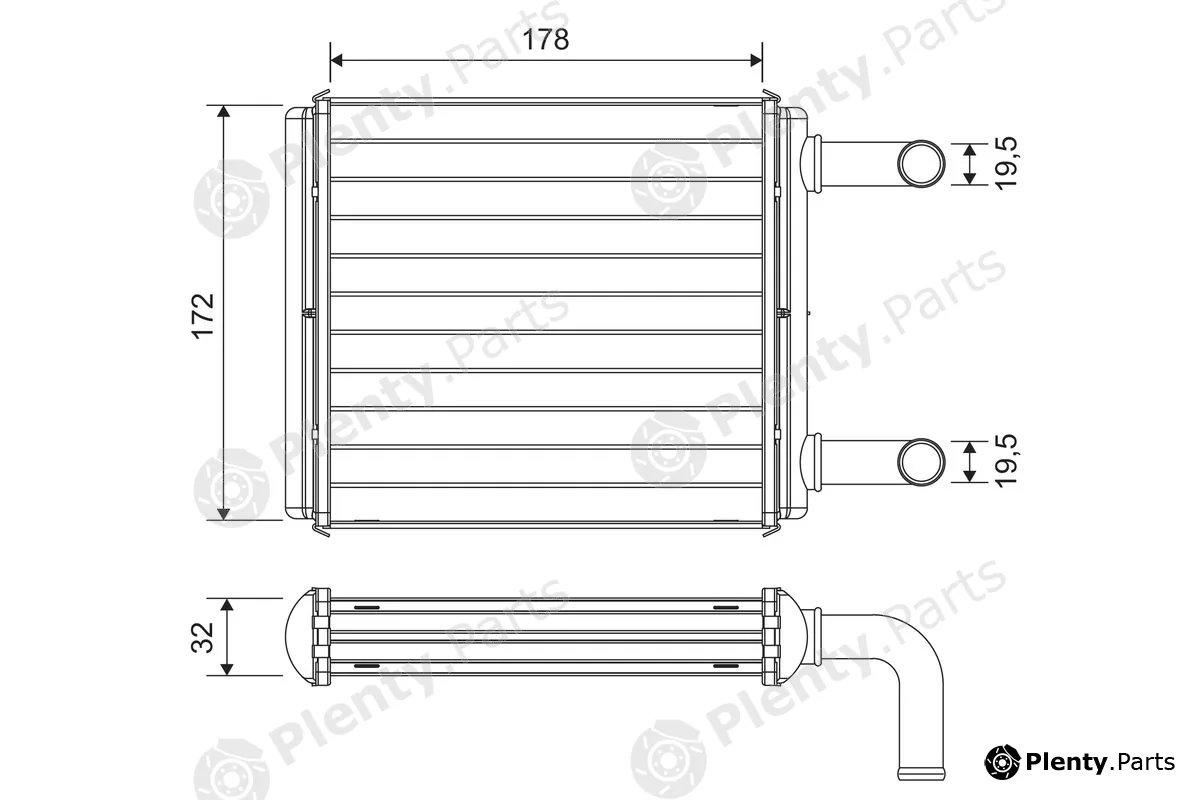 Valeo 811612 — Heat Exchanger, interior heating