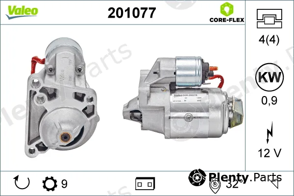 Valeo 201077 — Starter VALEO CORE-FLEX