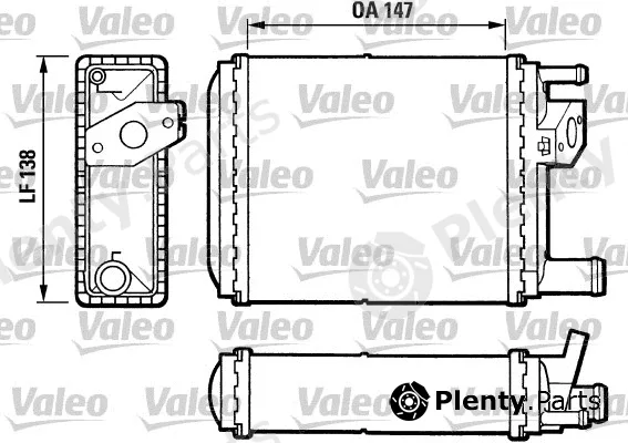 Valeo 812032 — Heat Exchanger, interior heating