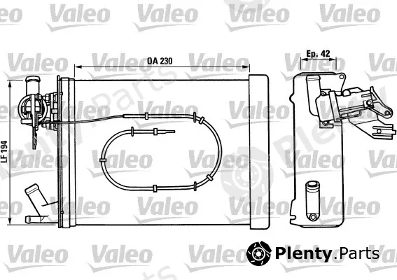 Valeo 812023 — Heat Exchanger, interior heating