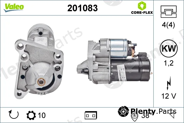 Valeo 201083 — Starter VALEO CORE-FLEX
