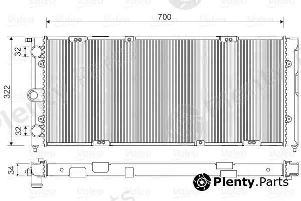 Valeo 883821 — Radiator, engine cooling