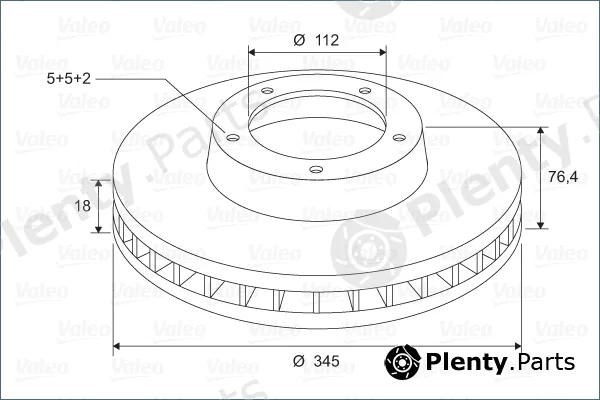 Valeo 297606 — Brake Disc