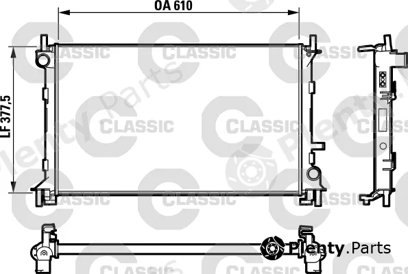 Valeo 232732 — Radiator, engine cooling VALEO CLASSIC