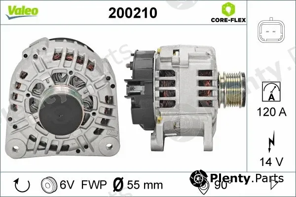Valeo 200210 — Alternator VALEO CORE-FLEX