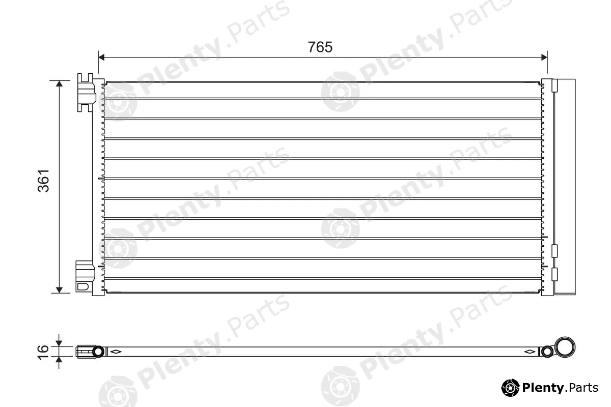Valeo 822637 — Condenser, air conditioning