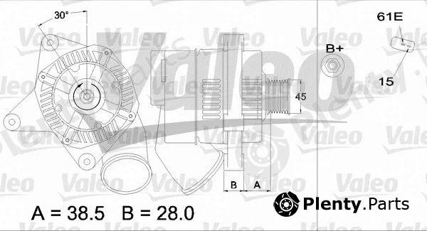 Valeo 436487 — Alternator VALEO RE-GEN REMANUFACTURED