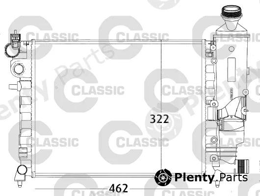 Valeo 231498 — Radiator, engine cooling VALEO CLASSIC