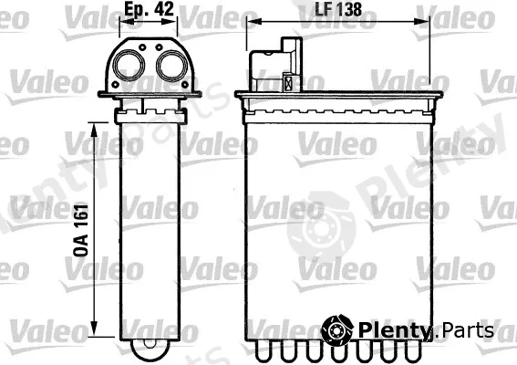 Valeo 812028 — Heat Exchanger, interior heating