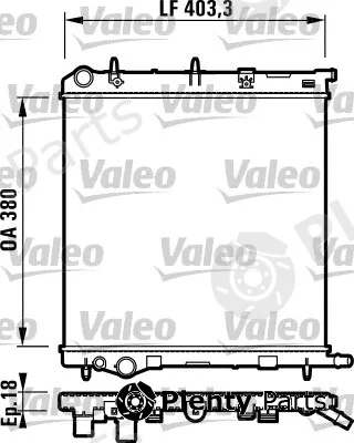 Valeo 732831 — Radiator, engine cooling