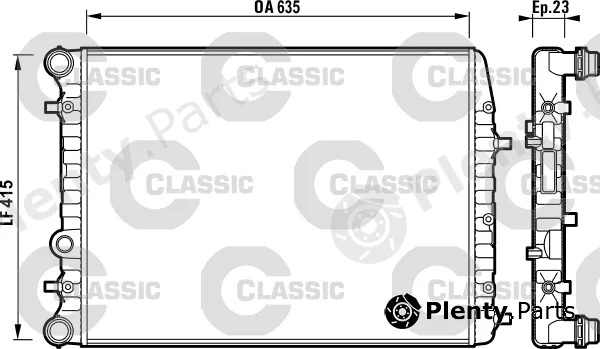 Valeo 232864 — Radiator, engine cooling VALEO CLASSIC