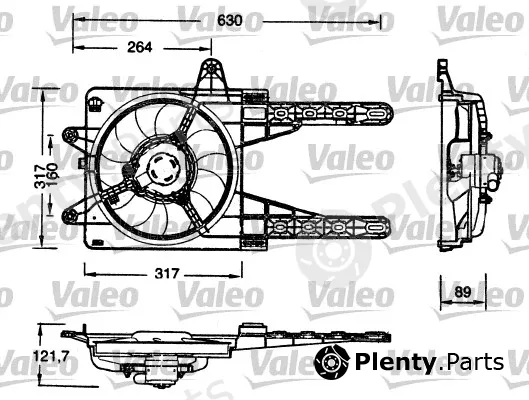 Valeo 698178 — Fan, engine cooling