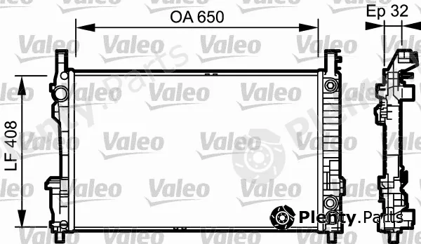 Valeo 734379 — Radiator, engine cooling