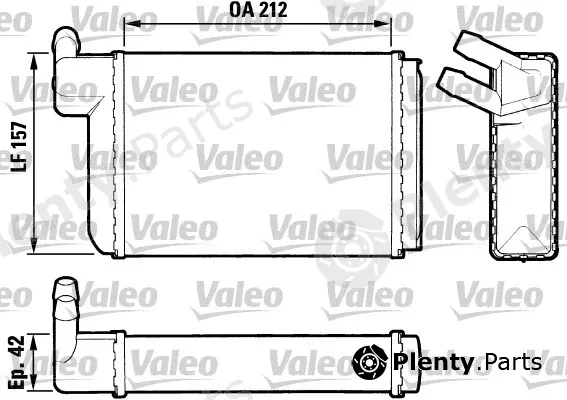 Valeo 883407 — Heat Exchanger, interior heating